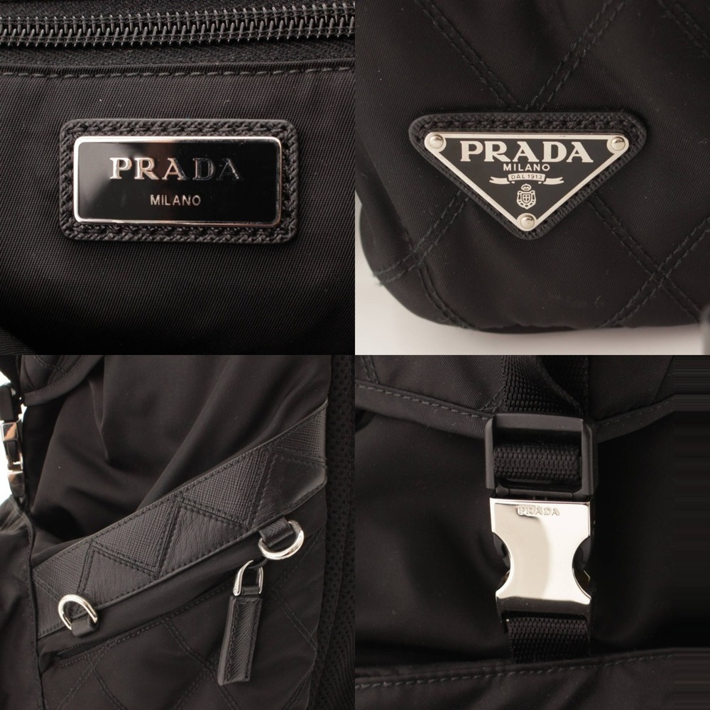 Prada Black Backpack Nylon Drawstring Rucksack - image 7